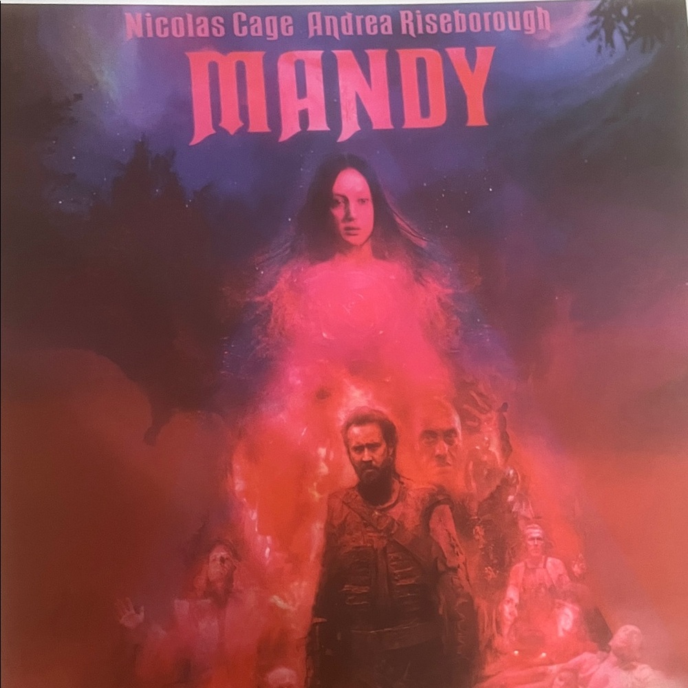 Mandy Movie Poster HORROR Nicholas Cage 10.5x16.5